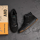 Чоловічі зимові шкіряні черевики LK  Step Black, фото 8