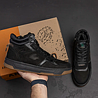 Чоловічі зимові шкіряні черевики LK  Step Black, фото 9