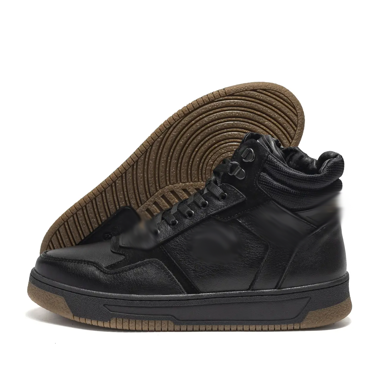 Чоловічі зимові шкіряні черевики LK Step Black, фото 1