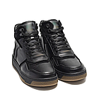 Чоловічі зимові шкіряні черевики LK Step Black, фото 3