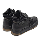 Чоловічі зимові шкіряні черевики LK Step Black, фото 4