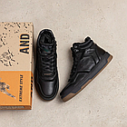 Чоловічі зимові шкіряні черевики LK Step Black, фото 7