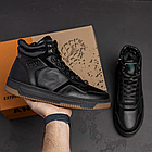 Чоловічі зимові шкіряні черевики LK Step Black, фото 8