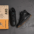 Чоловічі зимові шкіряні черевики LK Step Black, фото 10