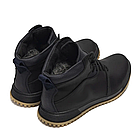 Чоловічі зимові шкіряні черевики LV black Style, фото 4