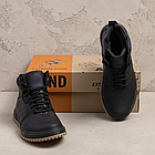 Чоловічі зимові шкіряні черевики LV black Style, фото 7