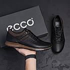 Чоловічі шкіряні кросівки Е-series Brown, фото 8