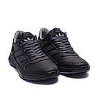 Чоловічі шкіряні кросівки  A - Grey, фото 3