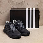 Чоловічі шкіряні кросівки  A - Grey, фото 5