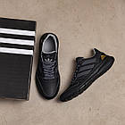 Чоловічі шкіряні кросівки  A - Grey, фото 7