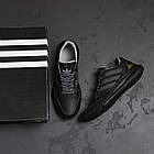 Чоловічі шкіряні кросівки  A - Grey, фото 10