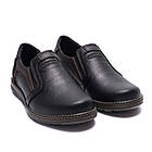 Чоловічі шкіряні туфлі LV Black, фото 3