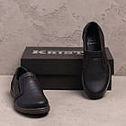 Чоловічі шкіряні туфлі LV Black, фото 5