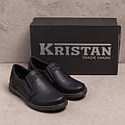 Чоловічі шкіряні туфлі LV Black, фото 7