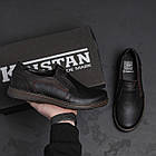 Чоловічі шкіряні туфлі LV Black, фото 8