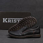 Чоловічі шкіряні туфлі LV Black, фото 9