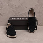 Чоловічі шкіряні лофери Black, фото 5