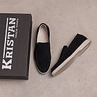 Чоловічі шкіряні лофери Black, фото 7