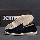 Чоловічі шкіряні лофери Black, фото 9