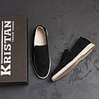 Чоловічі шкіряні лофери Black, фото 10