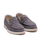 Чоловічі шкіряні лофери Light gray, фото 3