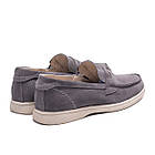 Чоловічі шкіряні лофери Light gray, фото 4