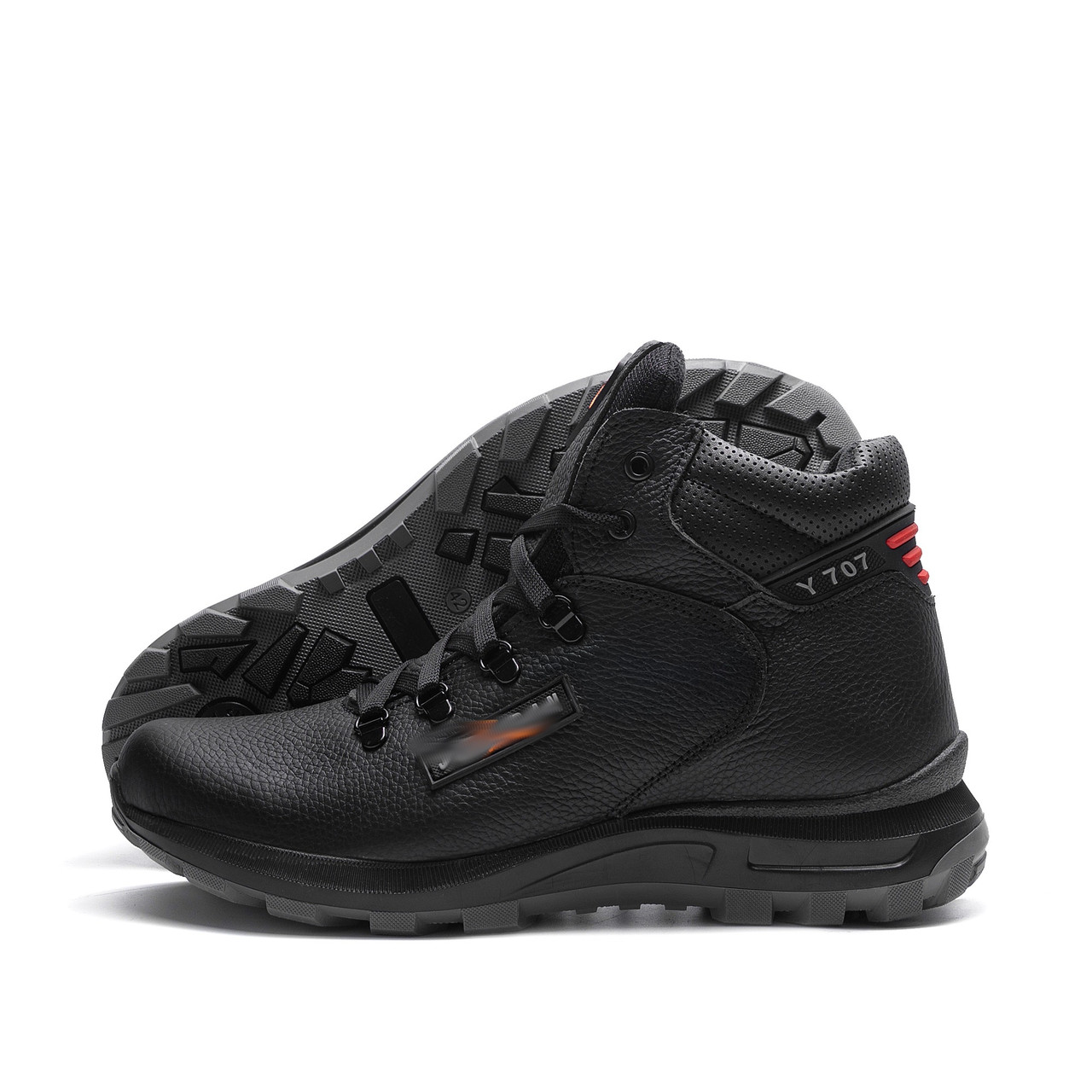 Чоловічі зимові шкіряні черевики Y-707, фото 1