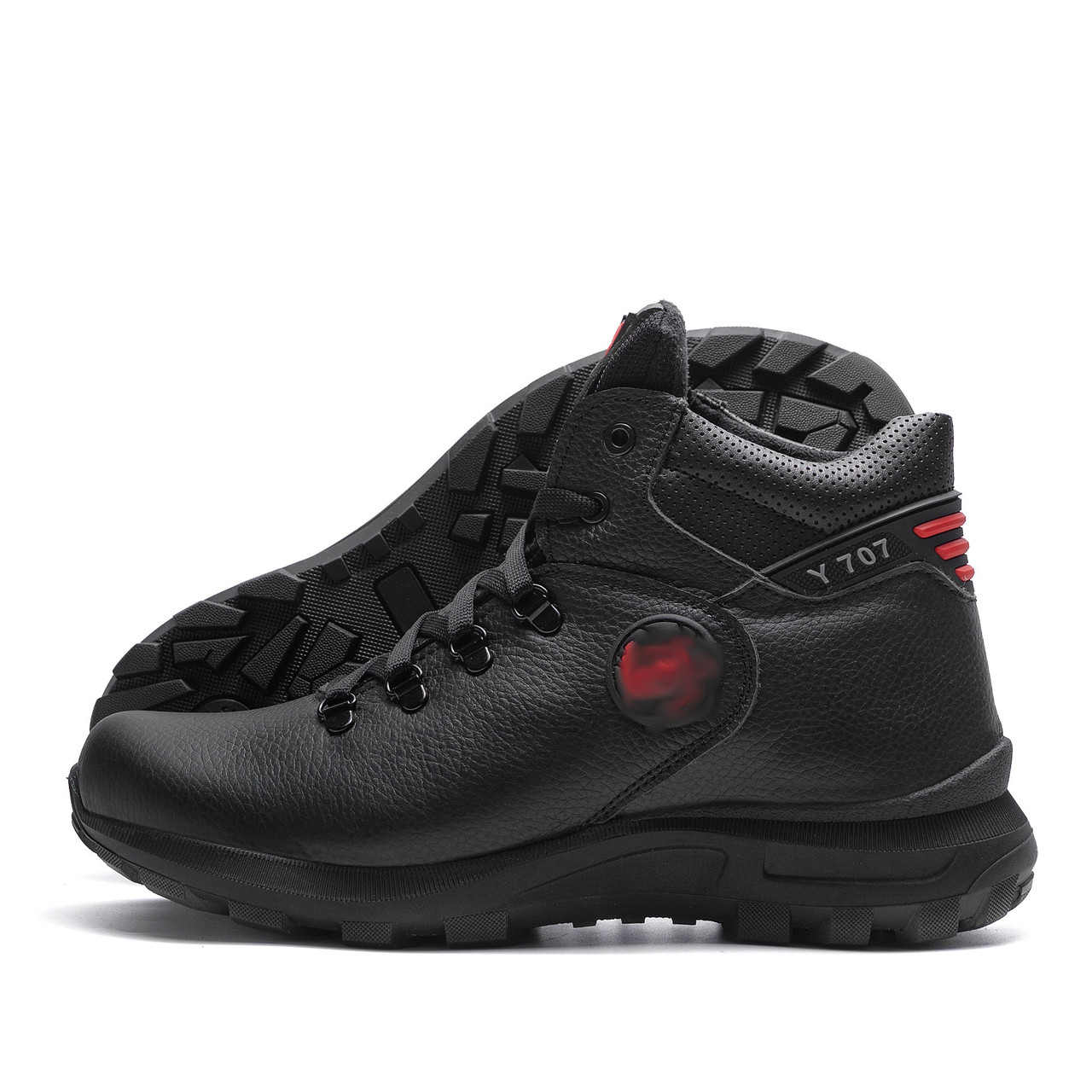 Чоловічі зимові шкіряні черевики  Y-707, фото 1