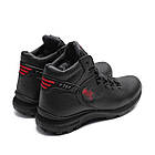 Чоловічі зимові шкіряні черевики  Y-707, фото 4