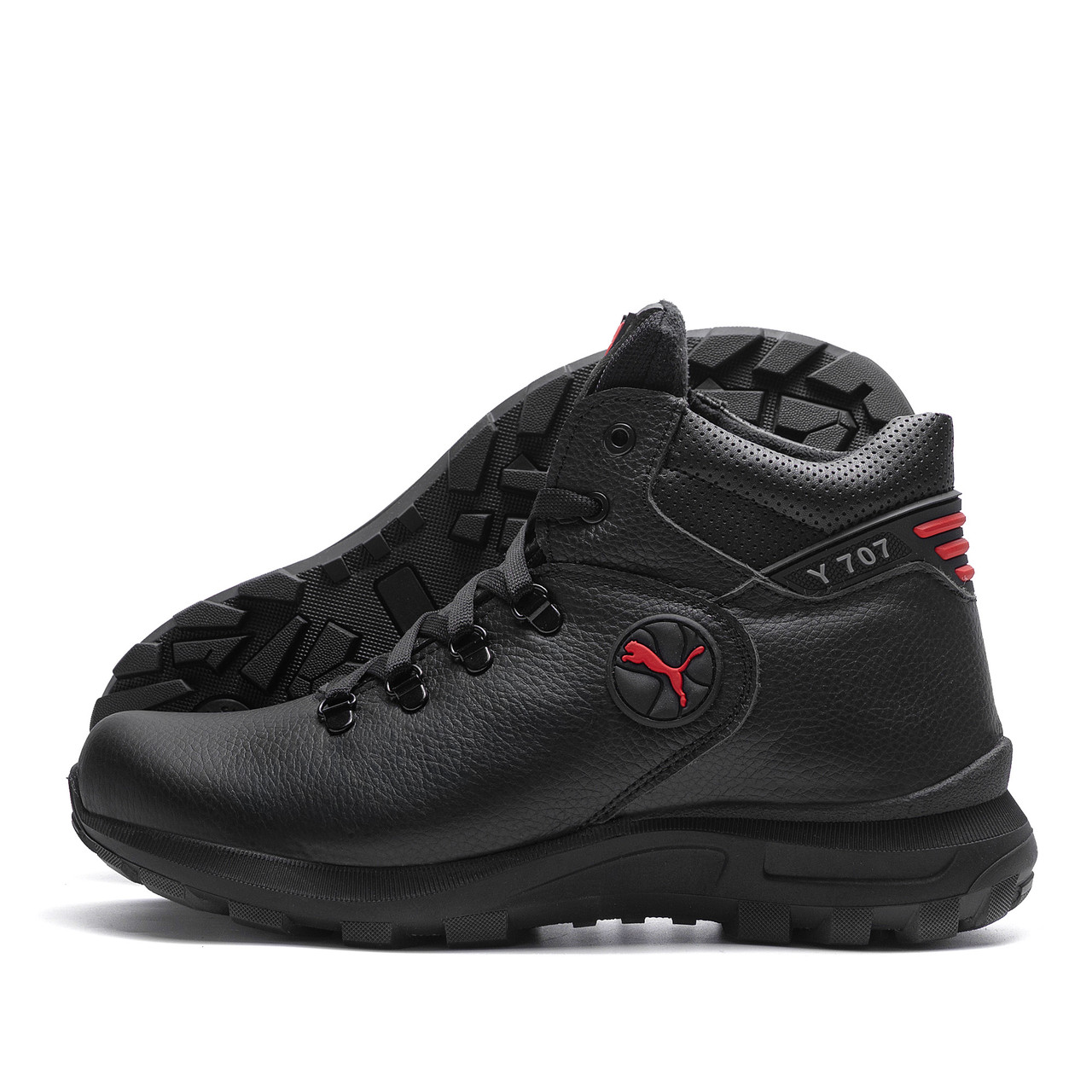 Чоловічі зимові шкіряні черевики Y-707, фото 1