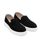 Чоловічі шкіряні лофери Black, фото 3