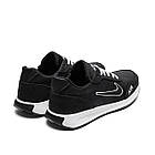Чоловічі шкіряні кросівки Air Black, фото 4