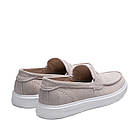 Чоловічі шкіряні лофери Beige, фото 4