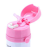 Термос для дітей 500 мл Kamille з трубочкою та ремінцем, фото 2