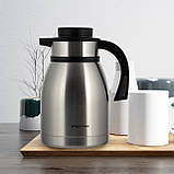 Термос конференція 2000 мл Kamille з нержавіючої сталі металік, фото 2