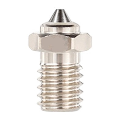 Сопло Mellow E3D V6 0.4мм для 3D-принтерів, Bimetall HC 500°C (Хромована мідь + Загартована сталь), M6X1, фото 1