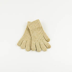 Рукавички дитячі одинарні на 9-11 років (арт. 25-3-36) бежевий