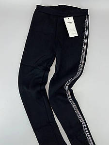 Лосіни дитячі на хутрі з лампасами "Kenalin" 7-8 років