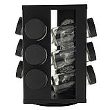 Набір ємностей для спецій 12 шт Ofenbach на квадратній підставці з нержавіючої сталі, фото 2