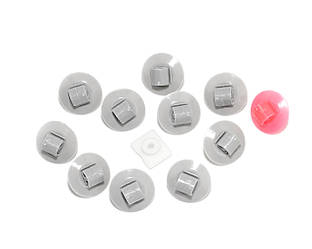 Кліпса кріплення молдинга (к-т 10 + 1 +1) — Оригінал Renault - 7701470769