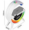 Настільна смарт-лампа нічник BT3402 RGB G-Smart Light з бездротовою зарядкою і Bluetooth колонкою, фото 3