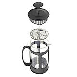 Френч-прес 600 мл Ofenbach нейлон, нержавіюча сталь, скло, фото 4