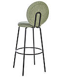 2 барні стільці з круглою спинкою EMERY Boucle Зелений колір, фото 8