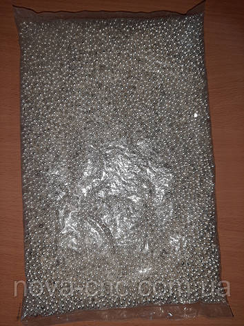 Намистини "міні куля" срібло 4 мм 500 грам, фото 2