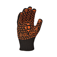 Рукавички 10315 трикотаж з малюнком ПВХ клас 7 чорний Standart ДКГ