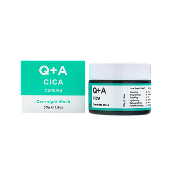Заспокійлива нічна маска з центелою Q+A Cica Calming Overnight Face Mask