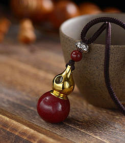 Сакральна Підвіска Світло Будди Медицини Ву Лу натуральний камінь кіноварь Малайзія на 9 період