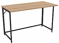 Письмовий розкладний стіл Fold FL1200 (1200х600х750Н) колір Дуб сонома на чорному каркасі для дому та офісу AMF