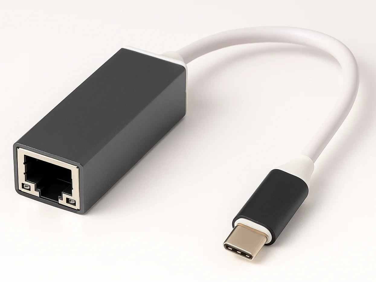 Перехідник Type-C to RJ45 мережева карта 100 Мбіт/с, фото 1