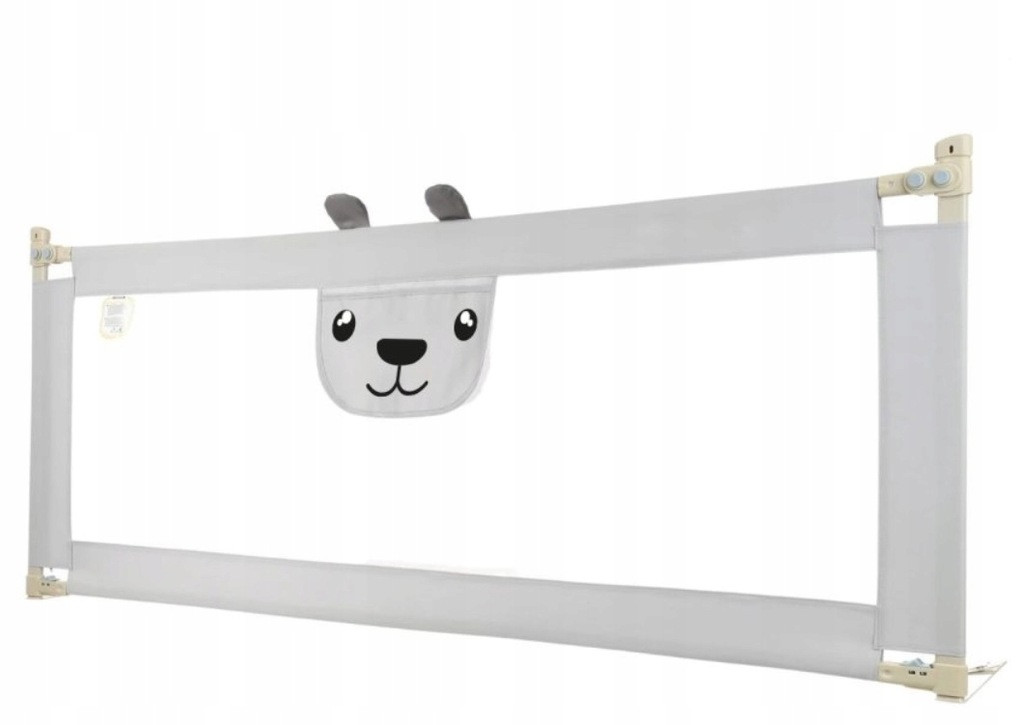 Захисний бар'єр, огорожа, бортик для ліжка PupyHou 200 см сірий